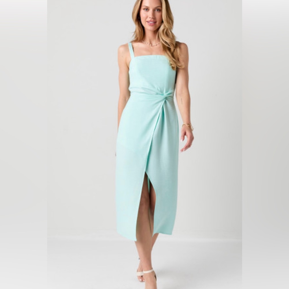Francesca’s teal dress